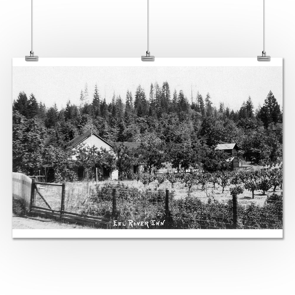 Humboldt County, California Exterior View of Eel River Inn (24x36