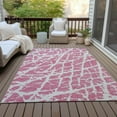 thumbnail image 4 of Addison Rugs Chantille Indoor/Outdoor Transitional Organic Pink Washable Rectangle Rug, 9' x 12', 4 of 5
