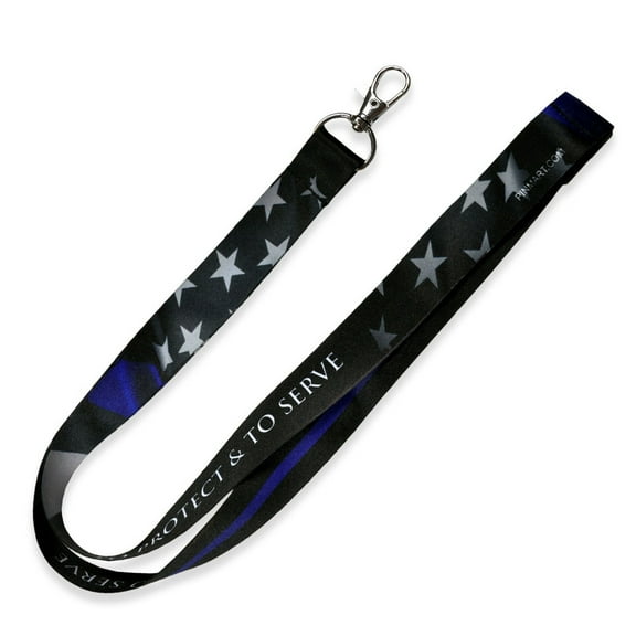 Thin Blue Line Awareness Lanyard - 1 Piece