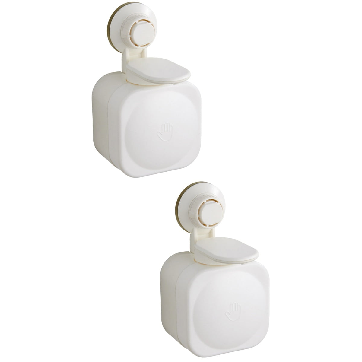unbranded 2pcs Suction Cup Wall Soap Dispenser Shampoo Dispenser Bathroom Shower Soap Dispenser