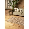thumbnail image 3 of Luxe Hudson Faux Sheepskin Rug Taupe 3x5 Soft Natural Fiber Cozy, 3 of 3