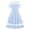 BU1, variant on REDARER Girls' Fit & Flare Dress with Polka Dot Mesh Yoke & Hem, Classic Round Neck Casual Everyday, for Spring & Summer,12-13 Years