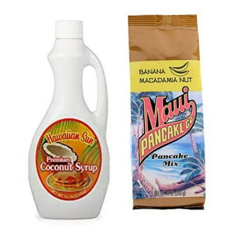Sun Coconut Syrup 15.75 oz. Co. Banana Macadamia Nut Mix 10 oz