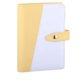 thumbnail image 1 of Carpeta de cuaderno de cuero A6 Pu Carpeta de 6 anillas recargable para papel de relleno A6, cubierta de carpeta de planificador personal de hojas sueltas con cierre a presión magnético, azul menta y Namotu CZBG-HY162-4, 1 of 7
