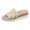 Khaki, variant on Mostsola Slippers for Women Strawn Braided Open Toe Platofrm Slide Sandals Summer Beach Shoes