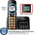 thumbnail image 4 of Panasonic Cordless Phone with Call Block and Answering Machine, Expandable System with 1 Handset - KX-TGD830M (Metallic Black), 4 of 8