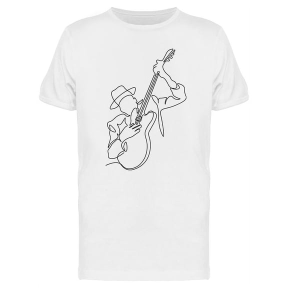 Guitarist Design T-Shirt Men -Image by Shutterstock, Male Small