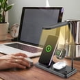 thumbnail image 4 of 4-in-1 Multifunctional Wireless Charging Bedside Table Lamp, 15W Fast Charger, 3 Lighting Modes, Touch Control Desk Light, Phone Holder for Bedroom Office Nightstand, 4 of 5
