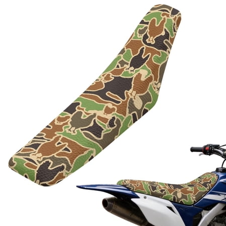 Uorisanigo Rooster Camo Dirt Bike Seat Cover Soft Seat Cushion Covers Protection Easy to Install Compatible with Honda CR125R CR250R CR500R CR80R CRF100F CRF125F CRF150F
