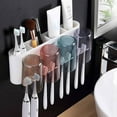Toothbrush Holders Wall Mounted, Kids Toothbrush Toothpaste Holder with