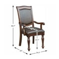 thumbnail image 3 of Lexicon Lordsburg Wood Dining Room Arm Chairs in Brown Cherry (Set of 2), 3 of 5