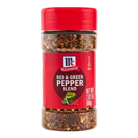 McCormick Red & Green Pepper Blend Seasoning, 2.82 oz Bottle