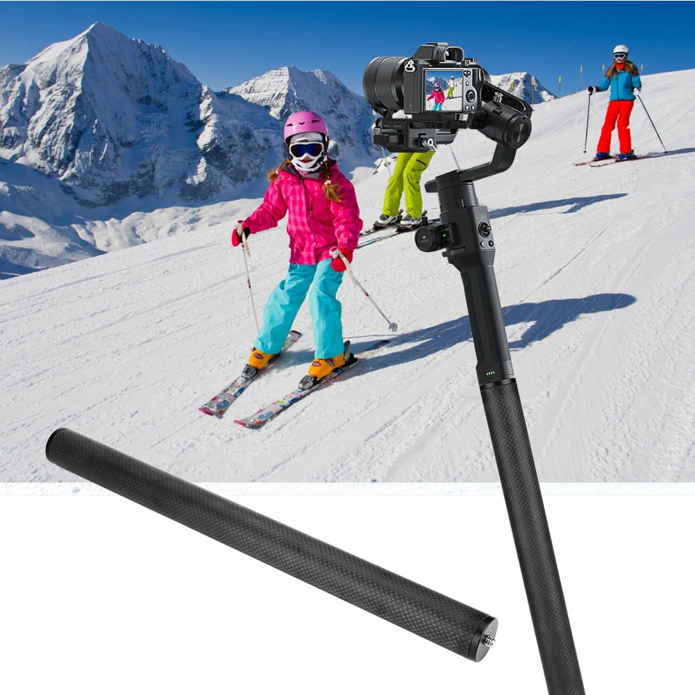 Tebru Photography Accessory,Carbon Fiber Extension Rod Lightweight Pole Extender Accessory for Tripod Stabilizer, Extension Monopod