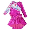 thumbnail image 3 of Zaldita Kids Girls Long Sleeve Ballet Dance Leotard with Skirts 2 Piece Gymanstics Outfits Dancewear Rose 6, 3 of 7