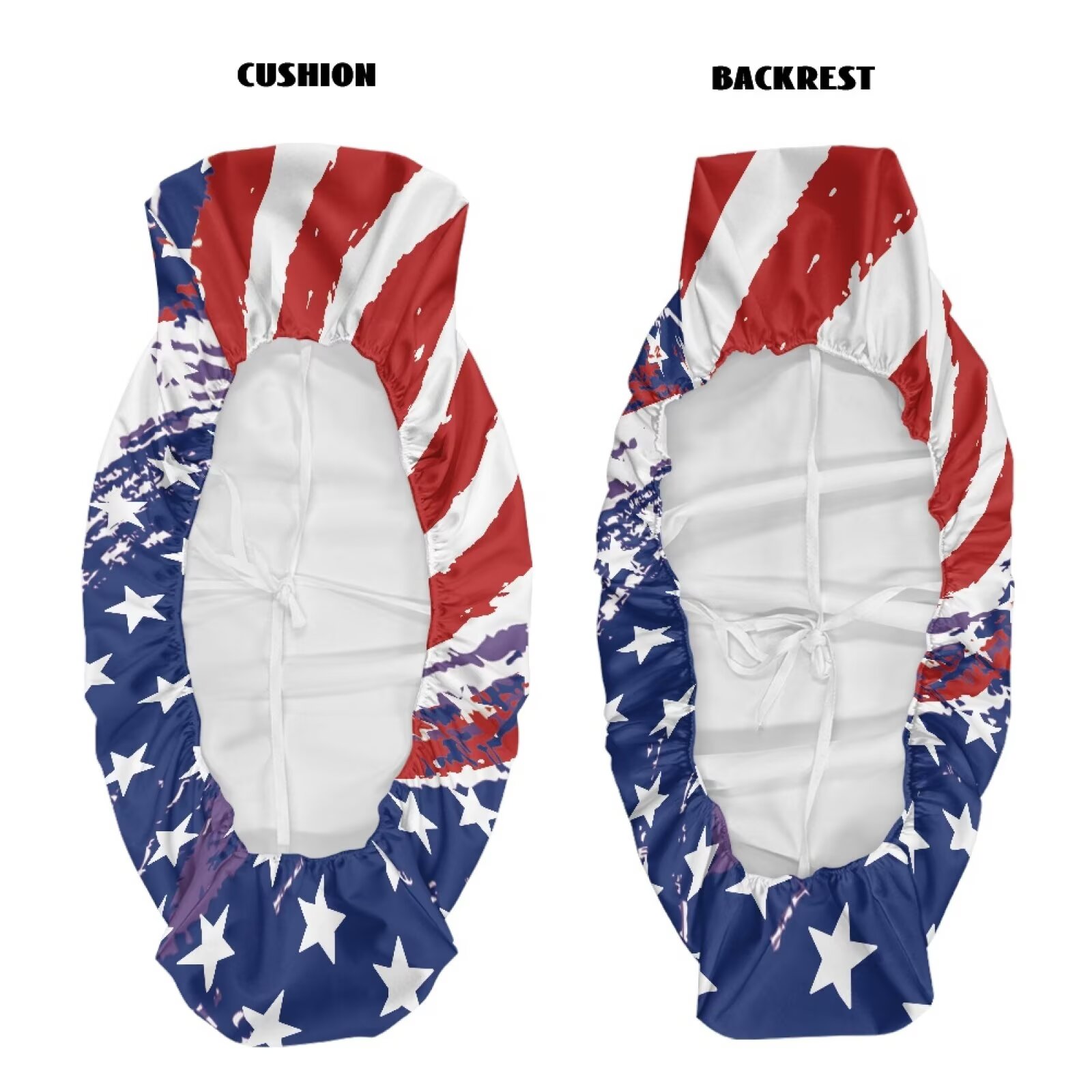 Garronmavis UTV Seat Covers for Mule Seat Accessories Parts Anti-Slip Dirt-Proof Full Protection Compatible with Kawasaki Mule 40104x4 FE(2021-2025) American Flag