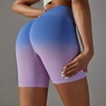 thumbnail image 2 of Women Seamless Scrunch Workout Shorts High Waisted Booty Lifting Gym Yoga Shorts Pink,L, 2 of 6