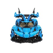 CaDA 1:8 Scale Hypercar Model Kit - Static Version Building Blocks Set, 3865 Pcs