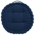 thumbnail image 2 of SAFAVIEH Alaris Solid Floor Pillow, 19" x 19", Dark Blue, 2 of 4