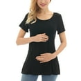 thumbnail image 3 of Bearsland Women's Plus Size Short Sleeve Maternity Nursing Shirt Breastfeeding Top Blouse, 3 of 5