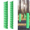 thumbnail image 1 of PEACNNG Tree Trunk Protector 2 Pack 2 Size Plastic Spiral Tree Guard  Tree Wrap to Protect Saplings Plants from Deer  Cats Rodents Mowers (Green), 1 of 7