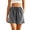 Gray, variant on Yievot Women's Cotton Shorts Drawstring Elastic Waist Loose Fit Breathable Summer Beach Vacation Casual Shorts