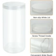 thumbnail image 3 of Triani 3Pcs Clear Plastic Jars with Lid 1401ml Round Wide Opening Storage Jar BPA Free Food Safe Airtight Food Storage Container Kitchen Household Craft Storage, 3 of 7