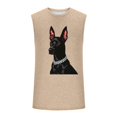 thumbnail image 4 of Camiseta sin mangas de cuello redondo para hombre, informal, a la moda, con estampado, deportiva, de poliéster, 4 of 5
