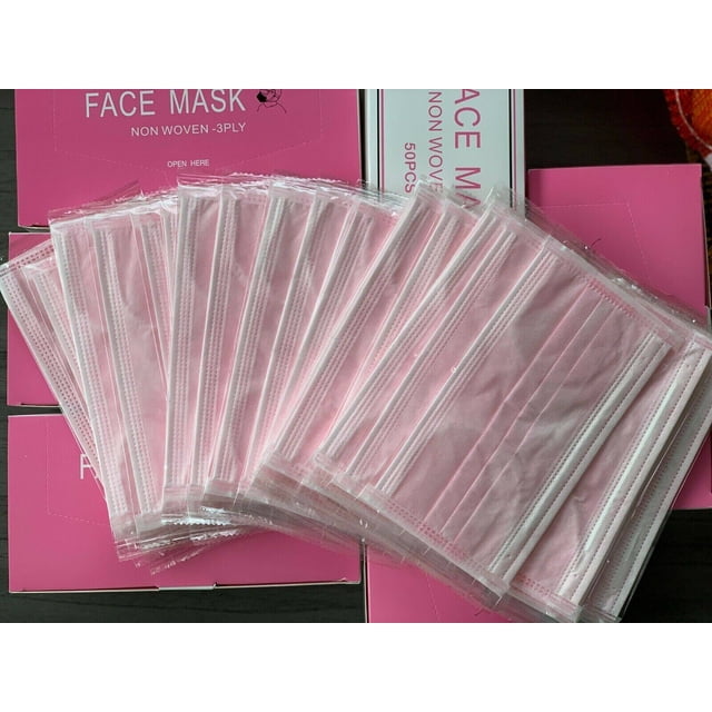 Disposable Non-woven Anti-dust Face Mask Anti-haze Breathable Dust Mask with Elastic Earband 10pcs
