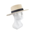 thumbnail image 3 of Sombrero Fedora Dockers Straw para hombre, color marrón y azul marino, talla S/M, 3 of 3