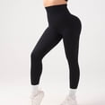 thumbnail image 4 of WAYUTE Womens Leggings High Waisted Seamless Solid Color Push up with Comfort Stretchy Fit Sports Running XL, 4 of 4