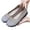 Grey, variant on Woobling Women Flats Hollow Out Ballet Slip On Loafers Casual Dress Shoes Womens Fashion Round Toe Walking Red 6