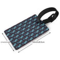 thumbnail image 2 of Susaid Blue Seahorse Print Funny Luggage Tags Colorful Unique Travel Baggage Bag Tags Suitcase Identify Labels for Women Men, 2 of 7