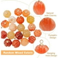 thumbnail image 6 of 20Pcs Natural Jade Stones Charms Pumpkin Shape Random Stone Charms Pumpkin Fall Autumn Harvest Thanksgiving Tabletop Pendants for DIY Jewelry Making Accessories, 6 of 7