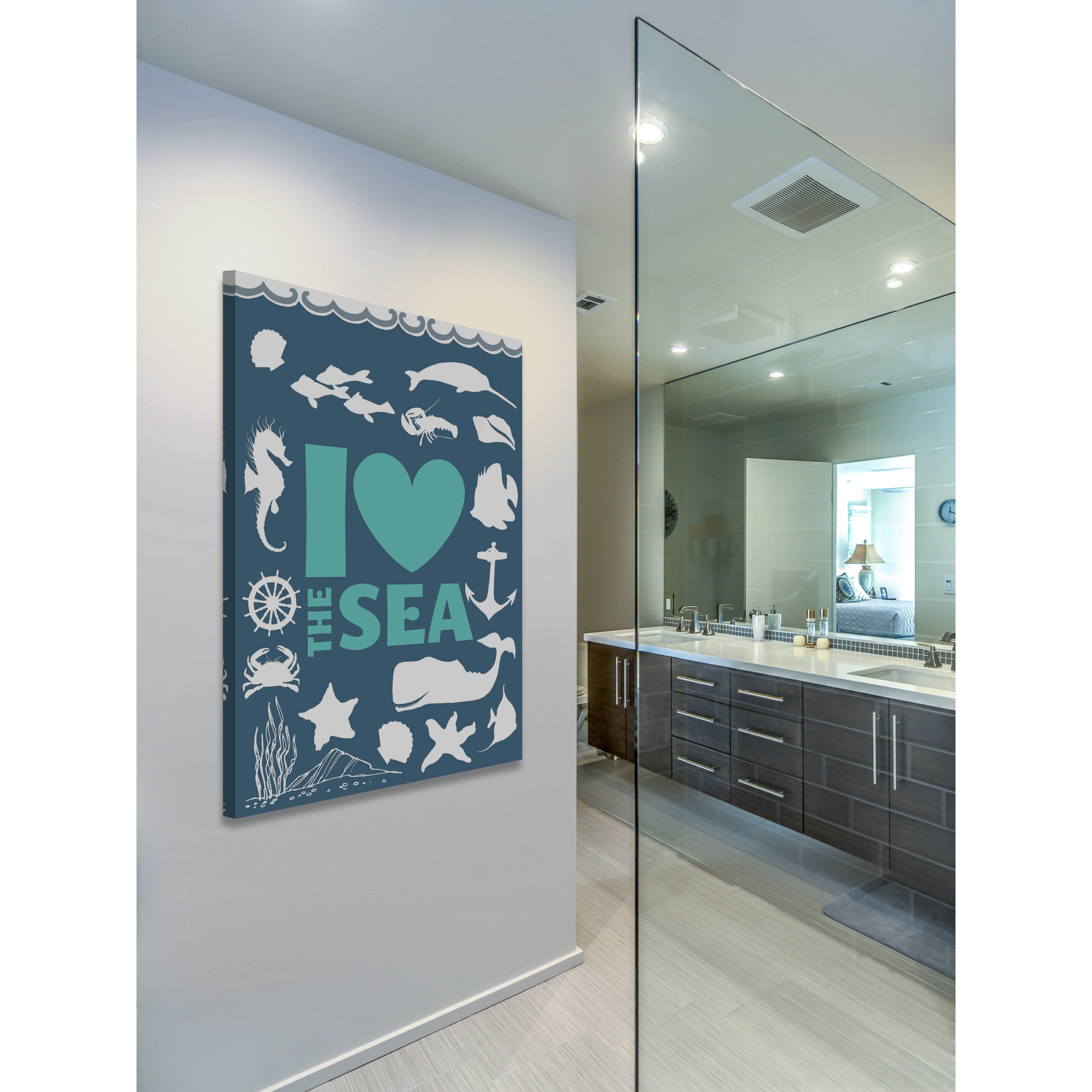"The Sea" Painting Print on Wrapped Canvas