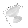 thumbnail image 4 of OULII 2Pcs Roman Style White Plastic Flower Pot Urn Planter Material for Garden Landscaping, 4 of 8