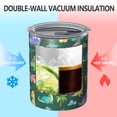 thumbnail image 2 of 12oz Coffee Tumblers Green Dinosaurs Palms Volcanoes Pattern Stainless Steel Vacuum Insulated Travel Tumbler Coffee Cups Mug with Lid and Straw with Cleaning Brush for Cold & Hot Drinks, 2 of 5