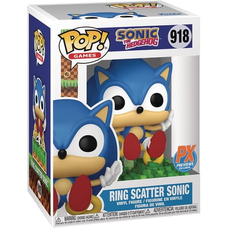 Pop Games Ring Scatter Sonic Unisex Kids Vinyl Figures, Blue