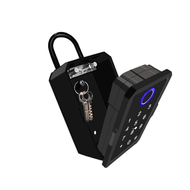 Tuya Boîte à Clés Intelligente, Serrure de Rangement Sécurisée, Serrure de Sécurité Numérique, Combinaison de Code IC, Déverrouillage de Carte, Location de Porte, Conçu pour Durer