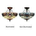 thumbnail image 6 of Chloe Lighting Victorian 2-Light Resin and Iron Serenity Semi-Flush in Bronze, 6 of 7