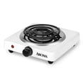 thumbnail image 1 of Parrilla eléctrica AROMA AHP-511 de 1000 W, 6 pulgadas, control de temperatura, blanca, 1 of 5