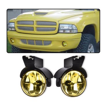 Transmotor Bumper Fog Light Driving Lamps For 1997-2000 Dodge Dakota & 1998-2000 Durango