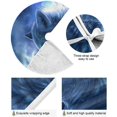 thumbnail image 2 of FMSHPON Wolf Night Xmas Christmas Tree Skirt Stand Mat for Holiday Party Decoration Indoor Outdoor 36 inches, 2 of 6