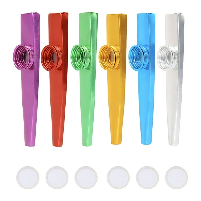 Colorful Metal Kazoo Flute Set, Beginner Musical Instrument for Adults And Learning, Humming Toy with Vibrant Tones for Fun And Creative Play