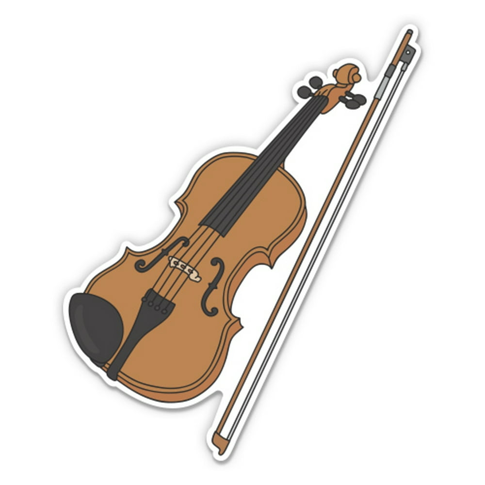 Violin 8" Vinyl Sticker For Car Laptop IPad Waterproof Decal