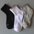 thumbnail image 3 of Calcetines deportivos de tobillo para mujer Calcetines bajos acolchados de algodón con etiqueta para correr, 3 of 5