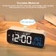 thumbnail image 2 of Reloj despertador digital LED Bewildely con espejo Control de voz negro, 2 of 6