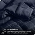 thumbnail image 2 of Bare Home Goose Down Alternative Comforter Set - 3 Piece Set - Queen, Dark Blue - Modern Plaid, 2 of 4