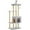 Gray, variant on Demi Bonn 53" Modern Wooden Cat Tree Tower for Indoor Cats, Multi-Level Cat Condos with Long Scratching Posts and Scraping Columns, Beige