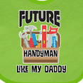 thumbnail image 4 of Inktastic Future Handyman Like Daddy Boys Baby Bib, 4 of 4