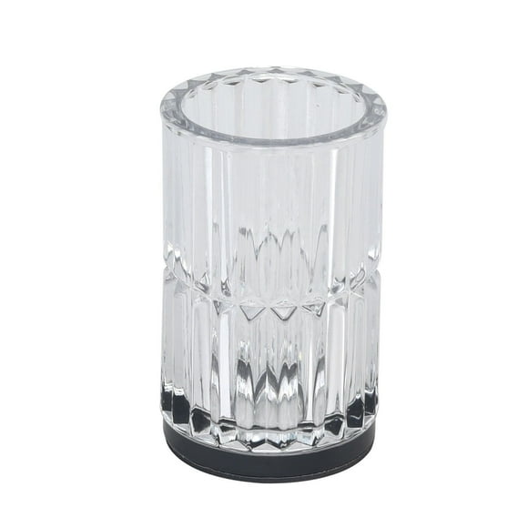 Gobelet en verre avec garniture en métal noir hometrends